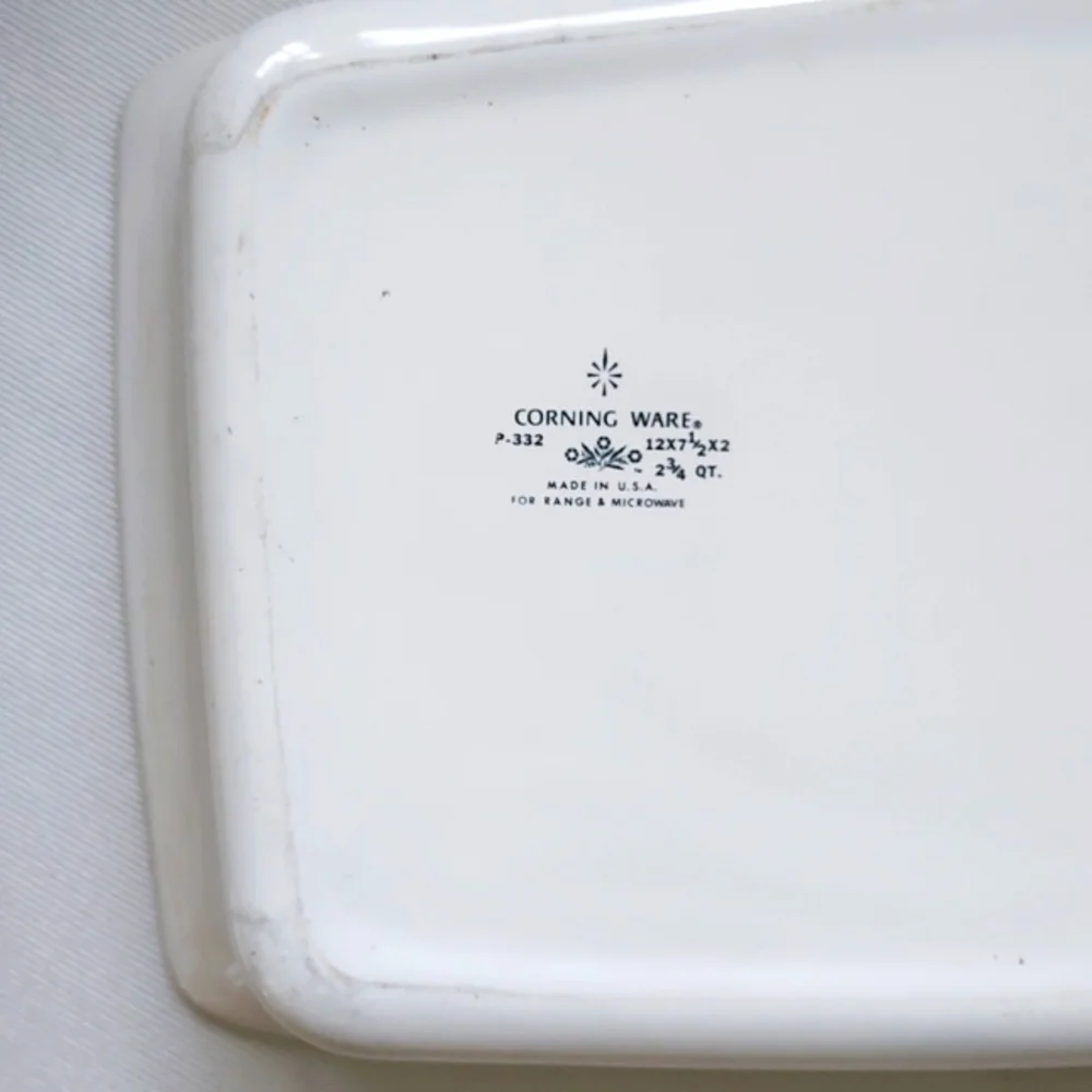 PYREX Vintage Corning Ware Blue Cornflower Baking Dish 2 3/4 Quart - Picture 7 of 9